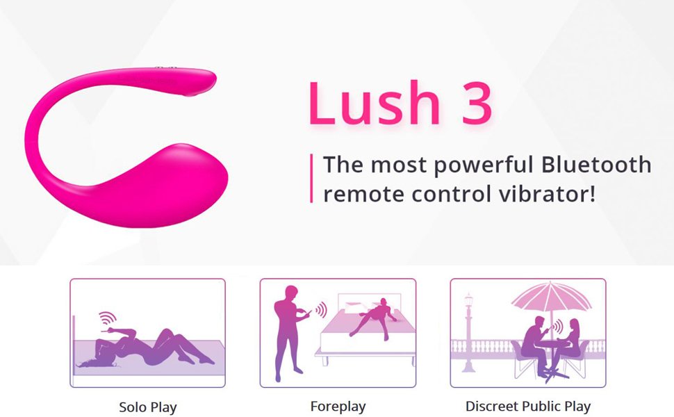 Lush 3 remote control features for cam girls